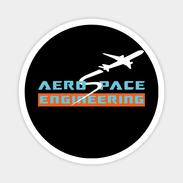 Aerospace engineering design airplane text and image Magnet by PrisDesign99